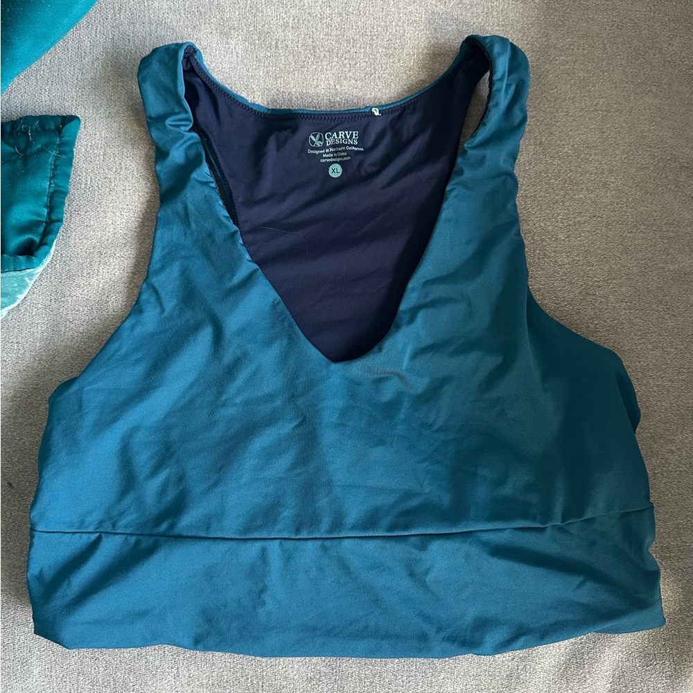 Carve Designs - Swim Top - Teal - XL